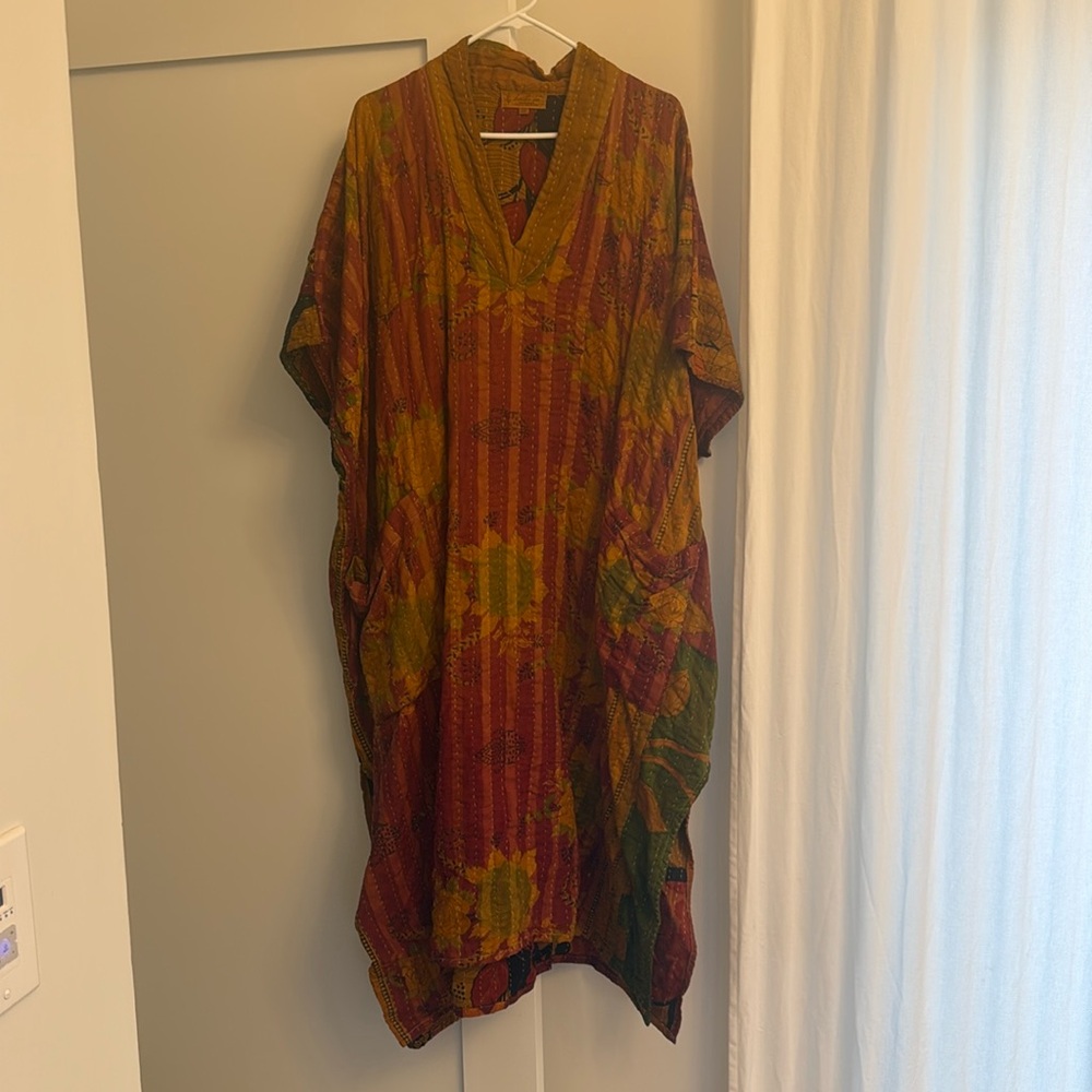 Kantha Bae One Size Reversible Just This Muu Boho Maxi Dress